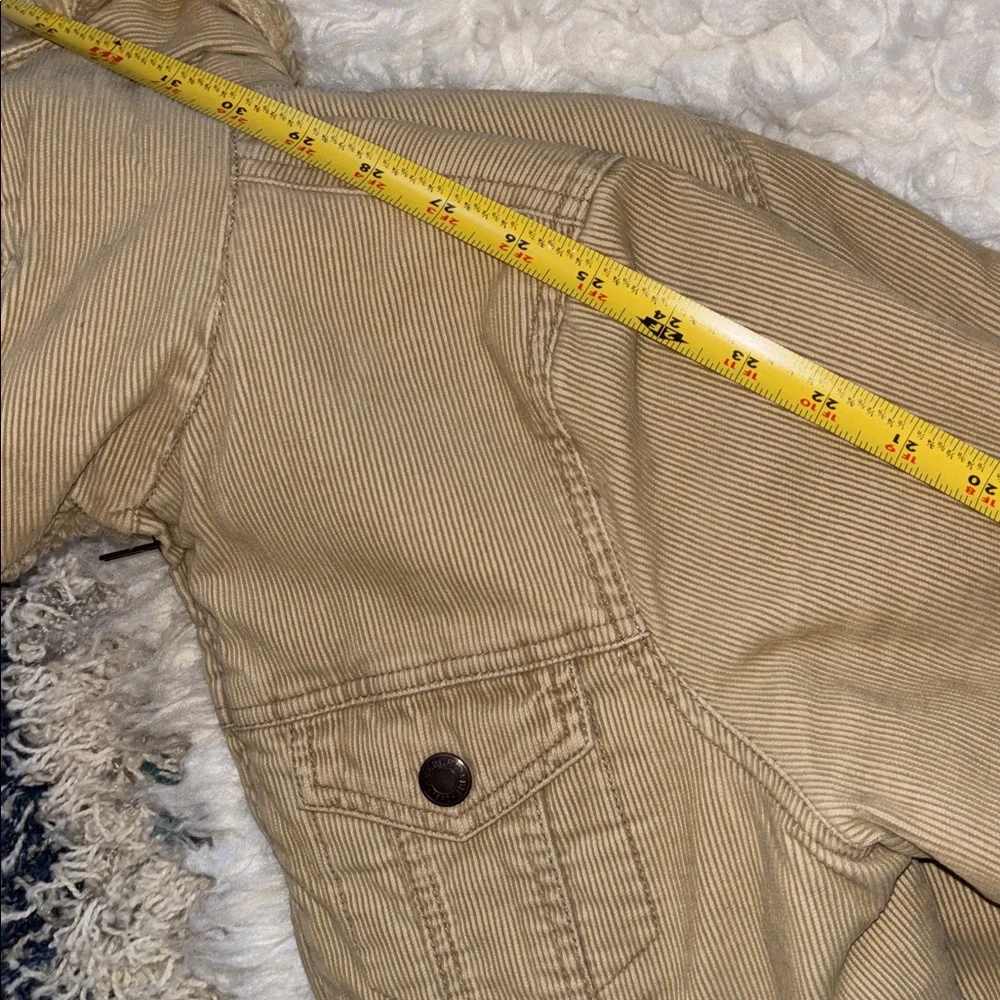 Abercrombie & Fitch Vintage Corduroy Double-Zip Short Trucker Jacket, Size M - Picture 11 of 16